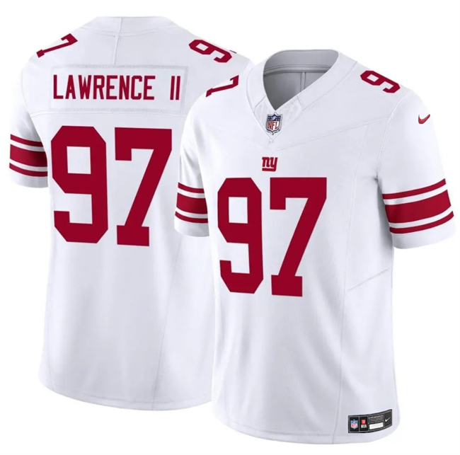 Men's New York Giants #97 Dexter Lawrence II White 2025 F.U.S.E. Vapor Untouchable Limited Stitched Jersey Men's New York Giants #97 Dexter Lawrence II White 2025 F.U.S.E. Vapor Untouchable Limited Stitched Jersey