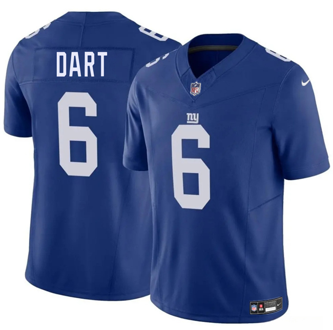 Men's New York Giants #6 Jaxson Dart Blue 2025 Draft F.U.S.E. Vapor Untouchable Limited Stitched Jersey Men's New York Giants #6 Jaxson Dart Blue 2025 Draft F.U.S.E. Vapor Untouchable Limited Stitched Jersey