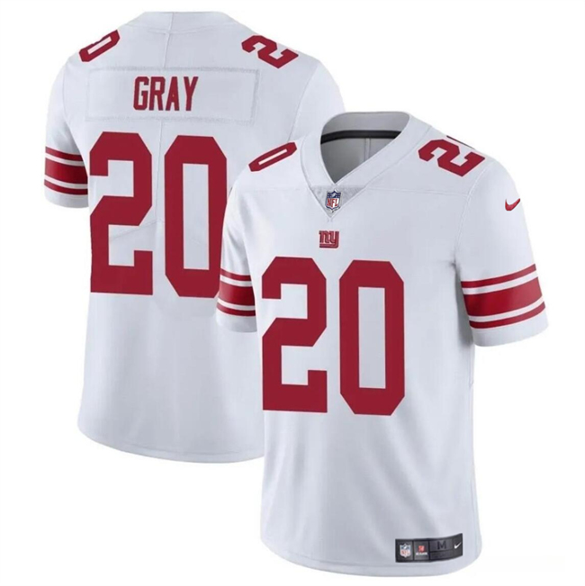 Men's New York Giants #20 Eric Gray White Vapor Untouchable Limited Stitched Jersey Men's New York Giants #20 Eric Gray White Vapor Untouchable Limited Stitched Jersey