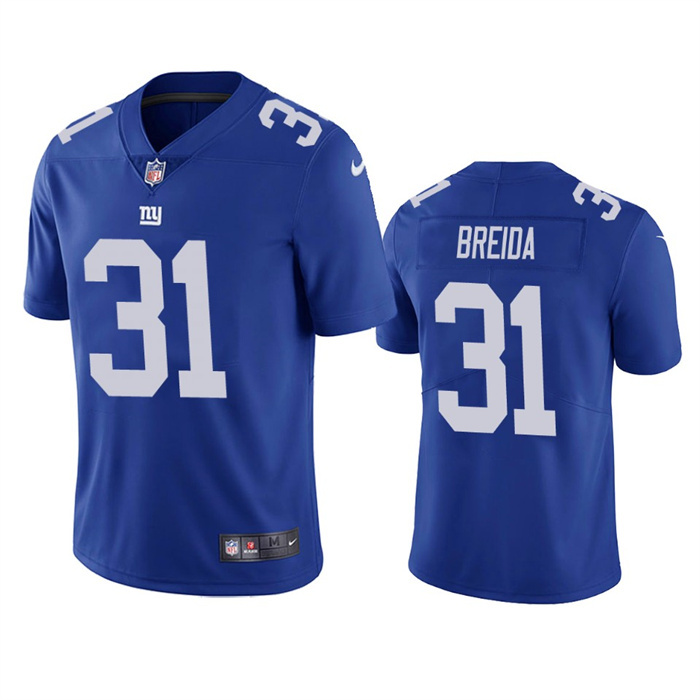 Men's New York Giants #31 Matt Breida Blue Vapor Untouchable Limited Stitched Jersey Men's New York Giants #31 Matt Breida Blue Vapor Untouchable Limited Stitched Jersey
