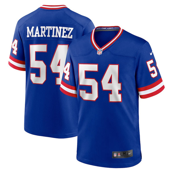 Men's New York Giants #54 Blake Martinez Royal Classic Retired Player Stitched Game Jersey Men's New York Giants #54 Blake Martinez Royal Classic Retired Player Stitched Game Jersey