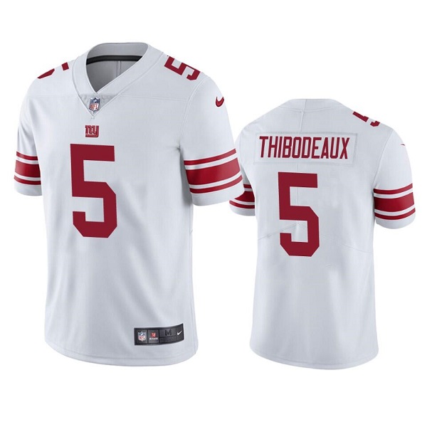 Men's New York Giants #5 Kayvon Thibodeaux White Vapor Untouchable Limited Stitched Jersey Men's New York Giants #5 Kayvon Thibodeaux White Vapor Untouchable Limited Stitched Jersey