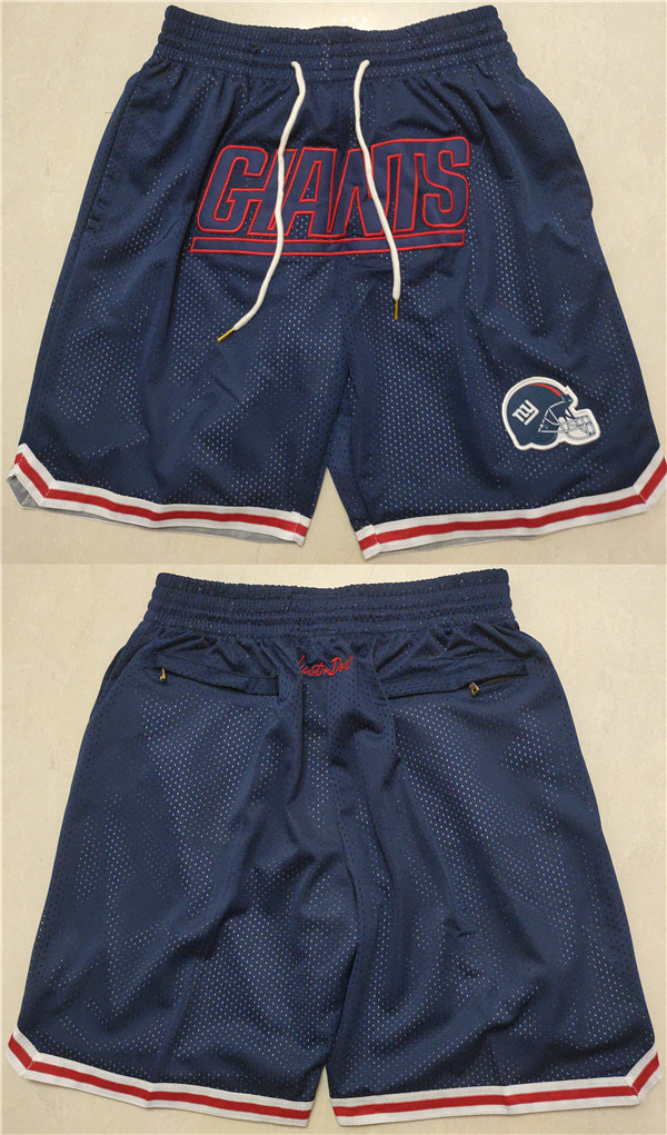 Men's New York Giants Navy Shorts (Run Small) Men's New York Giants Navy Shorts (Run Small)