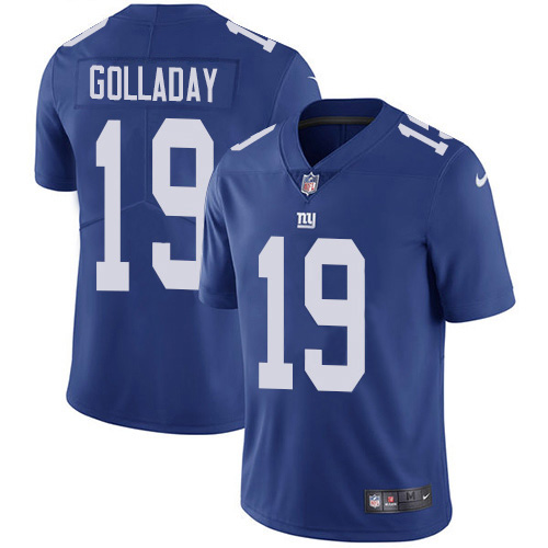 Nike Giants #19 Kenny Golladay Royal Blue Team Color Men's Stitched NFL Vapor Untouchable Limited Jersey Nike Giants #19 Kenny Golladay Royal Blue Team Color Men's Stitched NFL Vapor Untouchable Limited Jersey