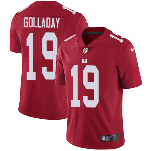 Nike Giants #19 Kenny Golladay Red Alternate Men's Stitched NFL Vapor Untouchable Limited Jersey Nike Giants #19 Kenny Golladay Red Alternate Men's Stitched NFL Vapor Untouchable Limited Jersey
