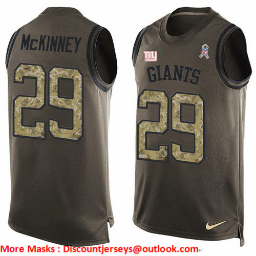Nike Giants #29 Xavier McKinney Green Men's Stitched NFL Limited Salute To Service Tank Top Jersey