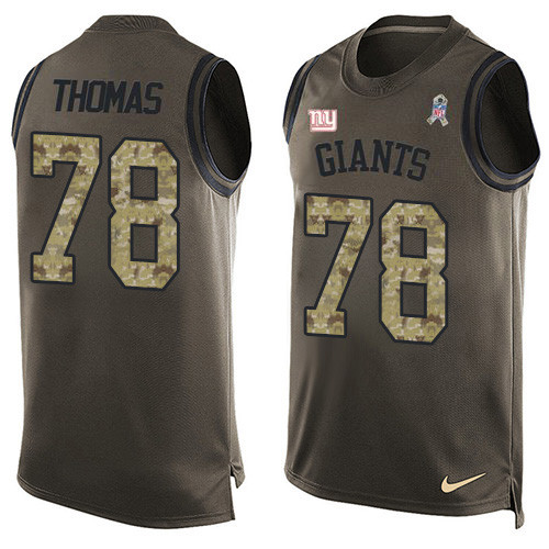 Nike Giants #78 Andrew Thomas Green Men's Stitched NFL Limited Salute To Service Tank Top Jersey Nike Giants #78 Andrew Thomas Green Men's Stitched NFL Limited Salute To Service Tank Top Jersey