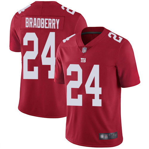 Nike Giants #24 James Bradberry Red Men's Stitched NFL Limited Inverted Legend Jersey Nike Giants #24 James Bradberry Red Men's Stitched NFL Limited Inverted Legend Jersey