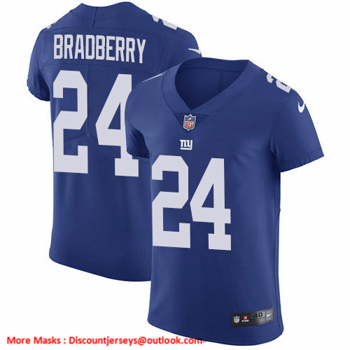 Nike Giants #24 James Bradberry Royal Blue Team Color Men's Stitched NFL Vapor Untouchable Elite Jersey
