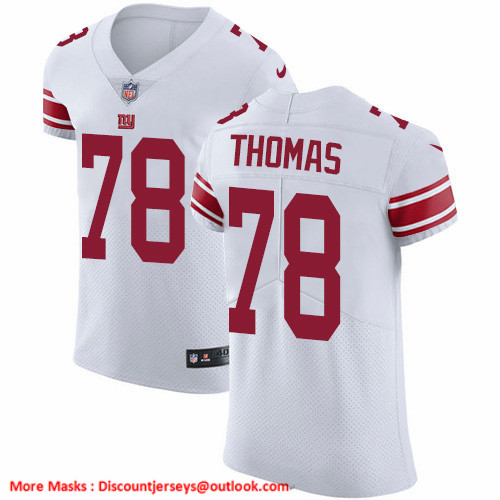 Nike Giants #78 Andrew Thomas White Men's Stitched NFL New Elite Jersey Nike Giants #78 Andrew Thomas White Men's Stitched NFL New Elite Jersey