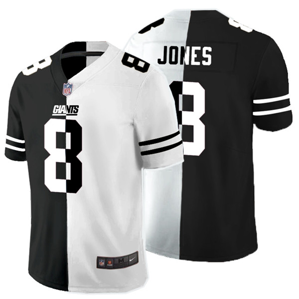 Nike Giants 8 Daniel Jones Black And White Split Vapor Untouchable Limited Jersey Nike Giants 8 Daniel Jones Black And White Split Vapor Untouchable Limited Jersey