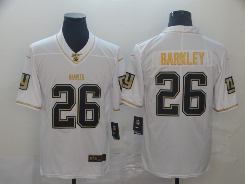 Nike Giants 26 Saquon Barkley White Gold Vapor Untouchable Limited Jersey Nike Giants 26 Saquon Barkley White Gold Vapor Untouchable Limited Jersey