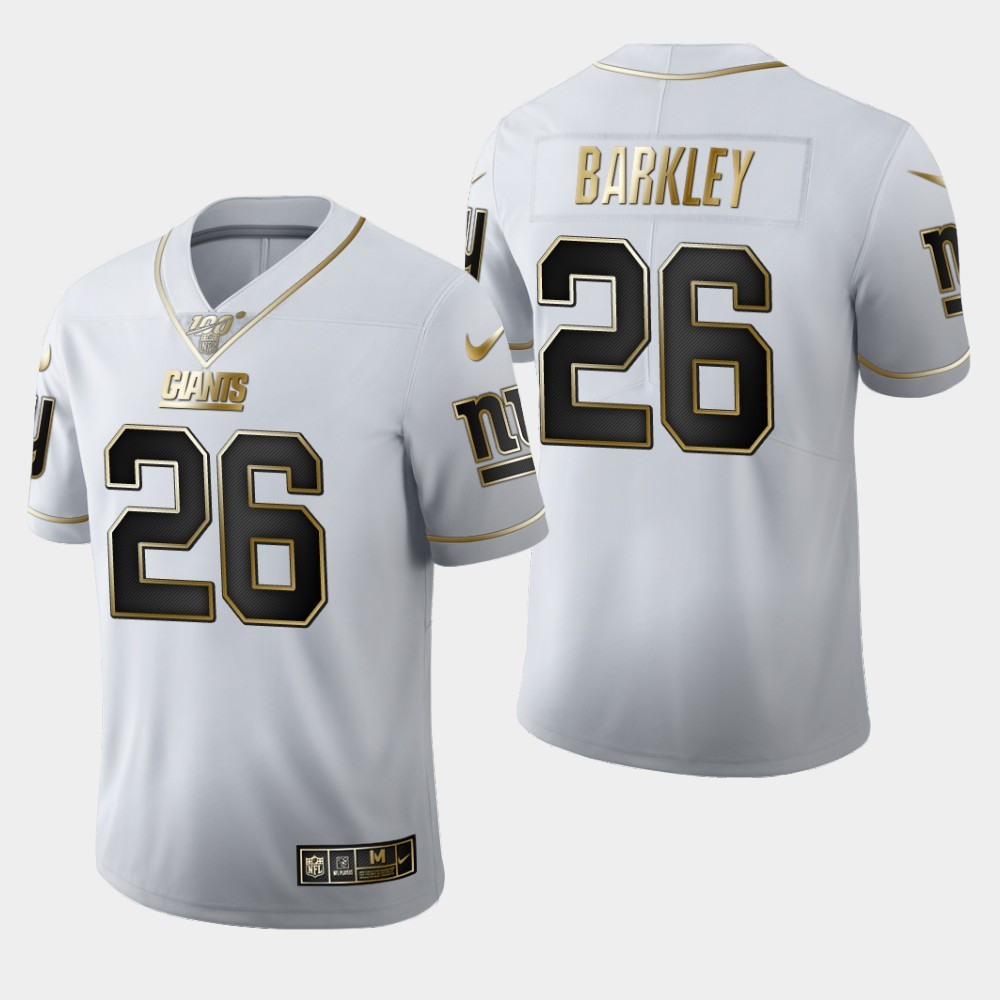 Nike Giants 26 Saquon Barkley White 100th Season Vapor Untouchable Limited Jersey Nike Giants 26 Saquon Barkley White 100th Season Vapor Untouchable Limited Jersey