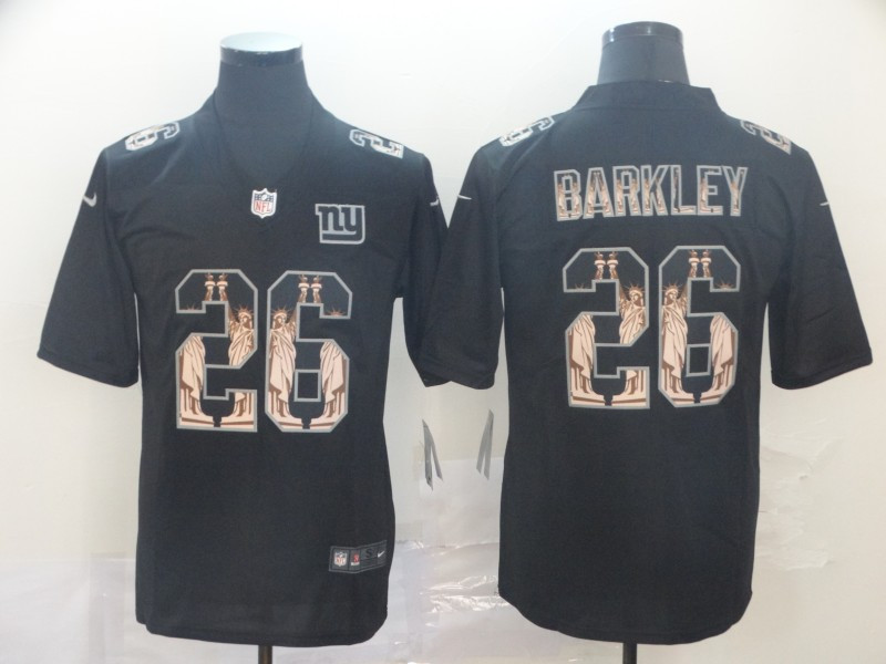 Nike Giants 26 Saquon Barkley Black Statue Of Liberty Limited Jersey Nike Giants 26 Saquon Barkley Black Statue Of Liberty Limited Jersey