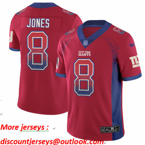 Giants #8 Daniel Jones Red Alternate Men's Stitched Football Limited Rush Drift Fashion Jersey Giants #8 Daniel Jones Red Alternate Men's Stitched Football Limited Rush Drift Fashion Jersey