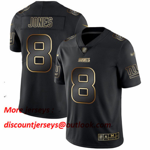 Giants #8 Daniel Jones Black Gold Men's Stitched Football Vapor Untouchable Limited Jersey Giants #8 Daniel Jones Black Gold Men's Stitched Football Vapor Untouchable Limited Jersey