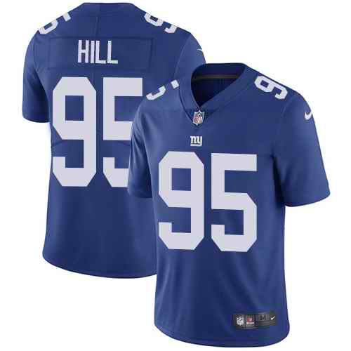 Nike New York Giants 95 B.J. Hill Royal Blue Team Color Men's Stitched NFL Vapor Untouchable Limited Jersey Nike New York Giants 95 B.J. Hill Royal Blue Team Color Men's Stitched NFL Vapor Untouchable Limited Jersey