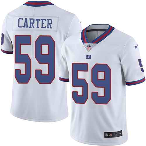 Nike Giants 59 Lorenzo Carter White Color Rush Limited Jersey Nike Giants 59 Lorenzo Carter White Color Rush Limited Jersey
