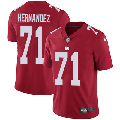 Nike Giants #71 Will Hernandez Red Alternate Men's Stitched NFL Vapor Untouchable Limited Jersey Nike Giants #71 Will Hernandez Red Alternate Men's Stitched NFL Vapor Untouchable Limited Jersey