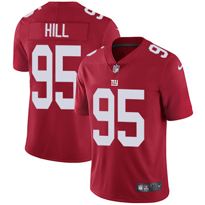 Nike Giants #95 B.J. Hill Red Alternate Men's Stitched NFL Vapor Untouchable Limited Jersey Nike Giants #95 B.J. Hill Red Alternate Men's Stitched NFL Vapor Untouchable Limited Jersey