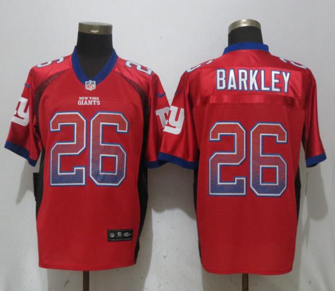 Nike Giants #26 Saquon Barkley Red Drift Fashion Elite Jersey Nike Giants #26 Saquon Barkley Red Drift Fashion Elite Jersey
