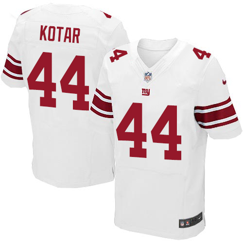 Nike Giants #44 Doug Kotar White Men's Stitched NFL Elite Jersey Nike Giants #44 Doug Kotar White Men's Stitched NFL Elite Jersey