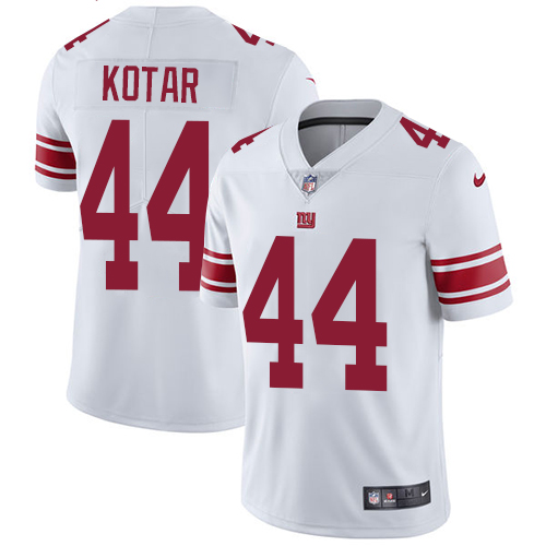 Nike Giants #44 Doug Kotar White Men's Stitched NFL Vapor Untouchable Limited Jersey Nike Giants #44 Doug Kotar White Men's Stitched NFL Vapor Untouchable Limited Jersey
