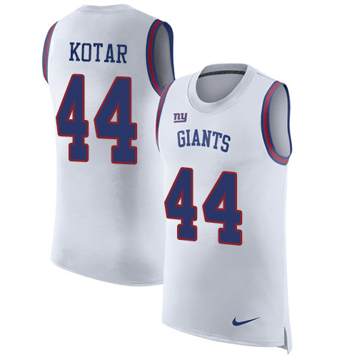 Nike Giants #44 Doug Kotar White Men's Stitched NFL Limited Rush Tank Top Jersey Nike Giants #44 Doug Kotar White Men's Stitched NFL Limited Rush Tank Top Jersey