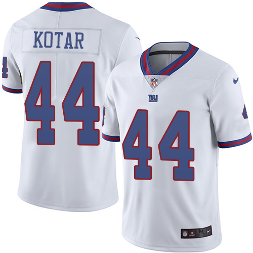 Nike Giants #44 Doug Kotar White Men's Stitched NFL Limited Rush Jersey Nike Giants #44 Doug Kotar White Men's Stitched NFL Limited Rush Jersey