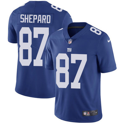 Nike Giants #87 Sterling Shepard Royal Blue Team Color Men's Stitched NFL Vapor Untouchable Limited Jersey Nike Giants #87 Sterling Shepard Royal Blue Team Color Men's Stitched NFL Vapor Untouchable Limited Jersey