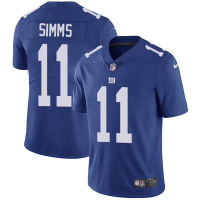 Nike Giants #11 Phil Simms Royal Blue Team Color Men's Stitched NFL Vapor Untouchable Limited Jersey Nike Giants #11 Phil Simms Royal Blue Team Color Men's Stitched NFL Vapor Untouchable Limited Jersey