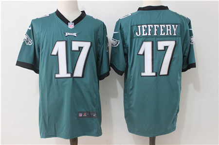 Nike Eagles #17 Alshon Jeffery Midnight Green Team Color Men's Stitched NFL New Game Jersey