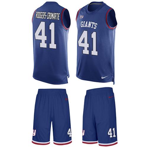 Nike Giants #41 Dominique Rodgers-Cromartie Royal Blue Team Color Men's Stitched NFL Limited Tank Top Suit Jersey Nike Giants #41 Dominique Rodgers-Cromartie Royal Blue Team Color Men's Stitched NFL Limited Tank Top Suit Jersey