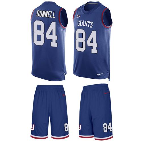 Nike Giants #84 Larry Donnell Royal Blue Team Color Men's Stitched NFL Limited Tank Top Suit Jersey Nike Giants #84 Larry Donnell Royal Blue Team Color Men's Stitched NFL Limited Tank Top Suit Jersey