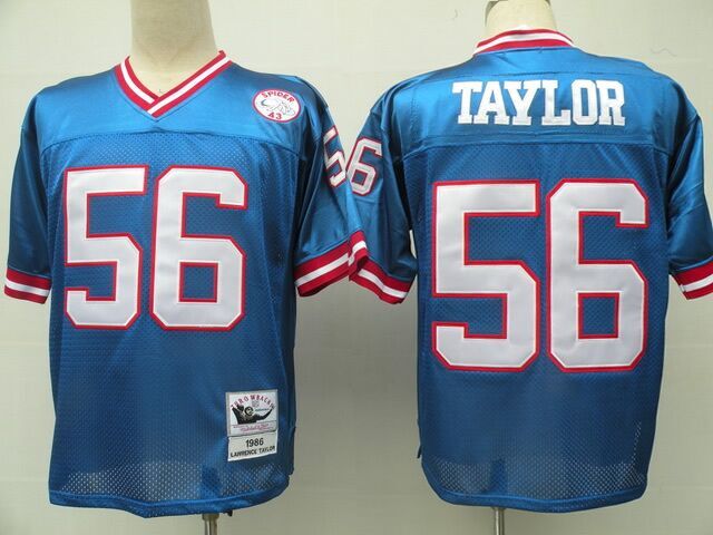 New York Giants 56 Lawrence Taylor Blue New York Giants 56 Lawrence Taylor Blue