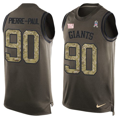 Nike Giants #90 Jason Pierre-Paul Green Men's Stitched NFL Limited Salute To Service Tank Top Jersey Nike Giants #90 Jason Pierre-Paul Green Men's Stitched NFL Limited Salute To Service Tank Top Jersey