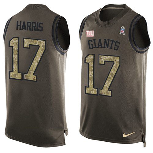 Nike Giants #17 Dwayne Harris Green Men's Stitched NFL Limited Salute To Service Tank Top Jersey Nike Giants #17 Dwayne Harris Green Men's Stitched NFL Limited Salute To Service Tank Top Jersey