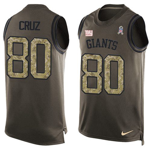 Nike Giants #80 Victor Cruz Green Men's Stitched NFL Limited Salute To Service Tank Top Jersey Nike Giants #80 Victor Cruz Green Men's Stitched NFL Limited Salute To Service Tank Top Jersey