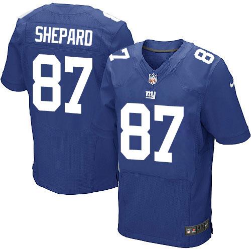 Nike Giants #87 Sterling Shepard Royal Blue Team Color Men's Stitched NFL Elite Jersey Nike Giants #87 Sterling Shepard Royal Blue Team Color Men's Stitched NFL Elite Jersey