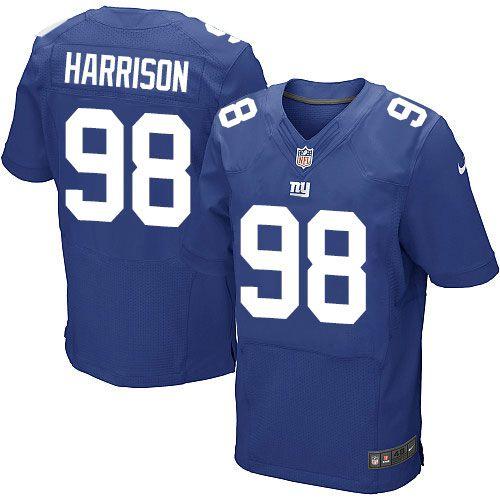 Nike Giants #98 Damon Harrison Royal Blue Team Color Men's Stitched NFL Elite Jersey Nike Giants #98 Damon Harrison Royal Blue Team Color Men's Stitched NFL Elite Jersey