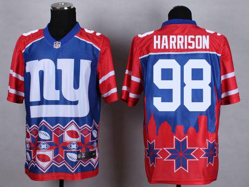 Nike Giants #98 Damon Harrison Blue Men's Stitched NFL Elite Noble Fashion Jersey Nike Giants #98 Damon Harrison Blue Men's Stitched NFL Elite Noble Fashion Jersey