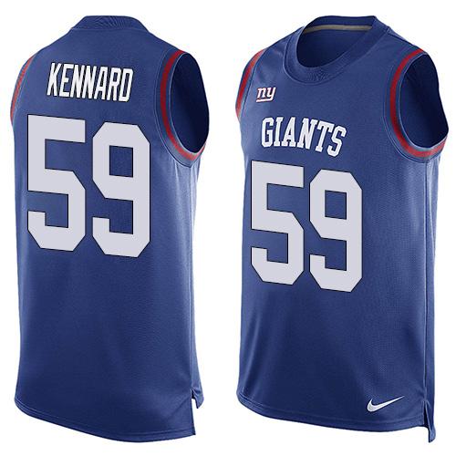 Nike Giants #59 Devon Kennard Royal Blue Team Color Men's Stitched NFL Limited Tank Top Jersey Nike Giants #59 Devon Kennard Royal Blue Team Color Men's Stitched NFL Limited Tank Top Jersey