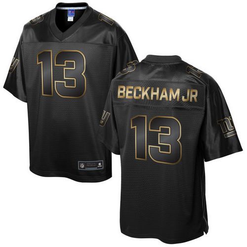 Nike Giants #13 Odell Beckham Jr Pro Line Black Gold Collection Men's Stitched NFL Game Jersey Nike Giants #13 Odell Beckham Jr Pro Line Black Gold Collection Men's Stitched NFL Game Jersey