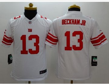 NEW Giants #13 Odell Beckham Jr White Youth Stitched NFL Limited Jersey NEW Giants #13 Odell Beckham Jr White Youth Stitched NFL Limited Jersey