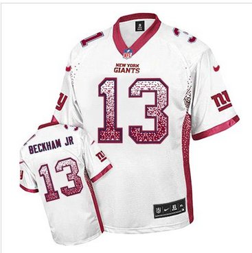 New New York Giants #13 Odell Beckham Jr White NFL Elite Drift Fashion Jersey New New York Giants #13 Odell Beckham Jr White NFL Elite Drift Fashion Jersey
