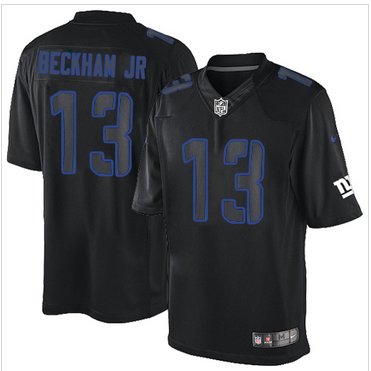 NEW New York Giants #13 Odell Beckham Jr Impact Black Limited NFL Jersey NEW New York Giants #13 Odell Beckham Jr Impact Black Limited NFL Jersey