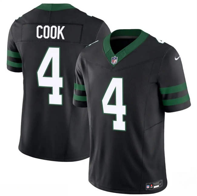 Men's New York Jets #4 Brady Cook Black 2025 F.U.S.E. Vapor Untouchable Limited Stitched Jersey Men's New York Jets #4 Brady Cook Black 2025 F.U.S.E. Vapor Untouchable Limited Stitched Jersey