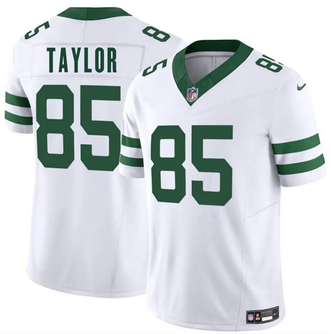 Men's New York Jets #85 Mason Taylor White 2025 Draft F.U.S.E. Vapor Untouchable Limited Stitched Jersey Men's New York Jets #85 Mason Taylor White 2025 Draft F.U.S.E. Vapor Untouchable Limited Stitched Jersey