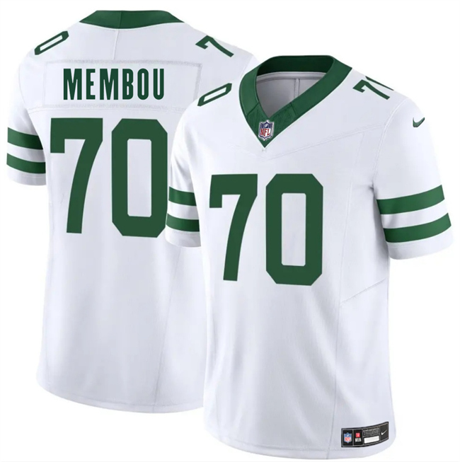 Men's New York Jets #70 Armand Membou White 2025 Draft F.U.S.E. Vapor Untouchable Limited Stitched Jersey Men's New York Jets #70 Armand Membou White 2025 Draft F.U.S.E. Vapor Untouchable Limited Stitched Jersey