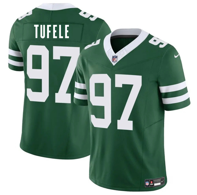 Men's New York Jets #97 Jay Tufele Green 2025 F.U.S.E. Vapor Untouchable Limited Stitched Jersey Men's New York Jets #97 Jay Tufele Green 2025 F.U.S.E. Vapor Untouchable Limited Stitched Jersey